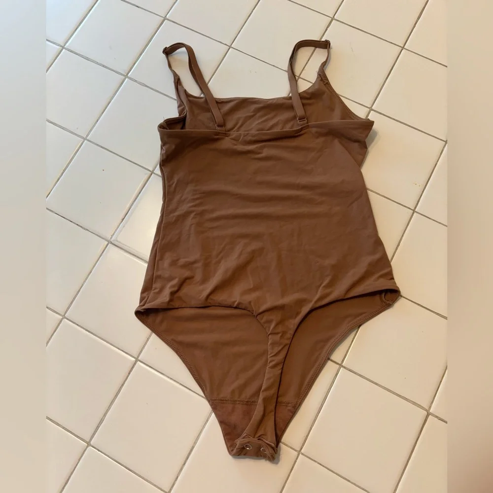 Auden brown spaghetti thong Bodysuit size xs formal classic sexy intimate body - Picture 2 of 7